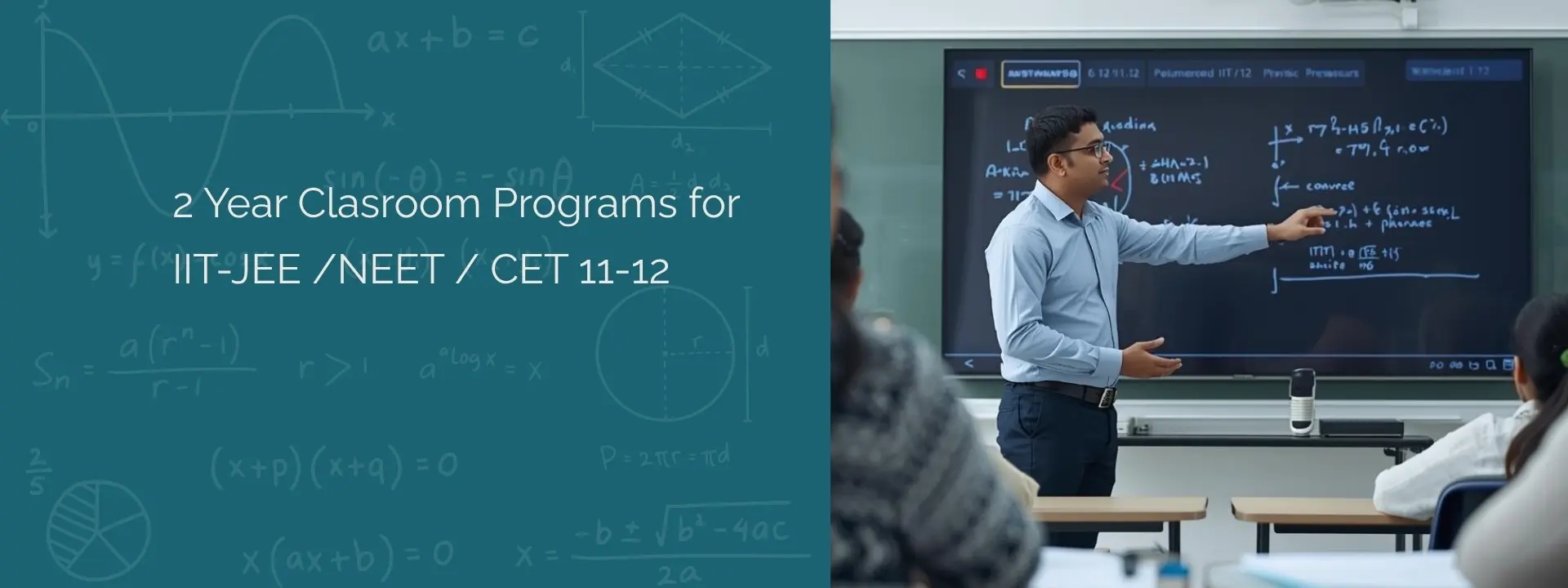 2 Year Classroom Programs for IIT-JEE, NEET, CET - Saptarshi Classes