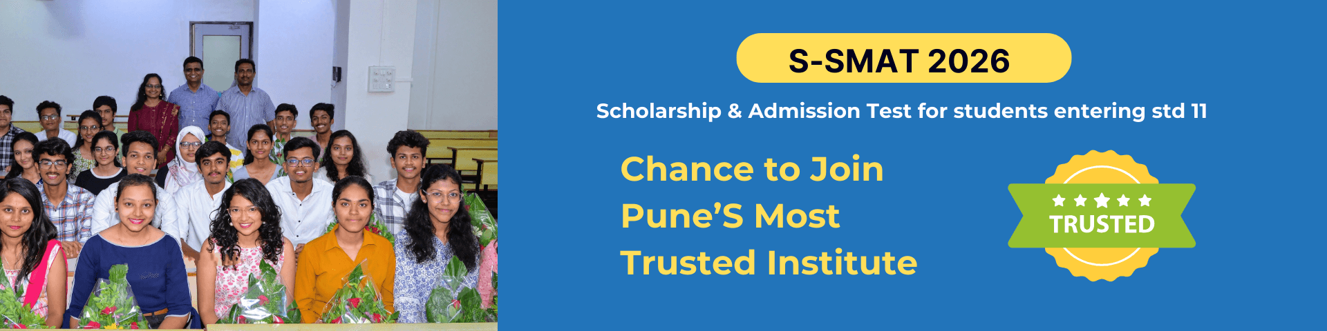 Successful S-SMAT students celebrating their achievements